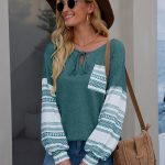 Bohemian Pocket Loose Sweatshirt T-shirt Women - Image 4