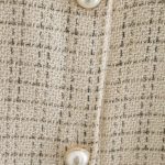 Women Plaid Pattern Thick Coats Jacket Pearl Buttons Long Sleeves Pocket Ladies Elegant Autumn Winter Coat - Image 8