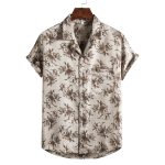 Men Short sleeved beach shirts men New printed T shirt - Image 9