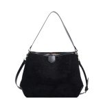 Vintage Retro Matte Soft Leather Tote Shoulder Bag - Image 6