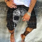 Skull Pattern Printing Digital 3D Men's Casual Quick-drying Beach Pants - Image 7