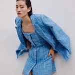 Retro loose suit tweed women's blazer jacket casual women streetwear - Image 9