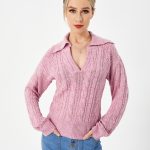 Women's Warm Casual Lapel Sweater - Image 3