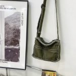 Japanese Ins Lazy Wind Bag Female Retro Raw Edge Student Single Shoulder Crossbody - Image 8