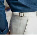 Men's Washed Cotton High Waist Straight Pants - Image 5