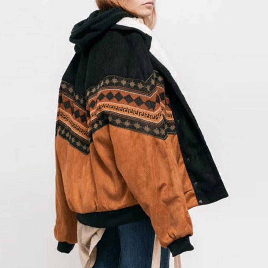 Women Vintage Cotton Jackets Coats Autumn Fashion Clothes - Image 2