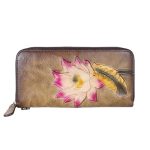 Retro Rub Colored Multiple Card Slots Long Ladies Wallet - Image 5