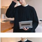 Loose Base Twist Round Neck Sweater Hand-woven Sweater - Image 8