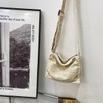 Japanese Ins Lazy Wind Bag Female Retro Raw Edge Student Single Shoulder Crossbody - Image 7