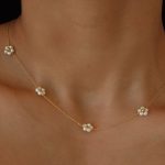 Simple Pearls Flower Necklace - Image 5