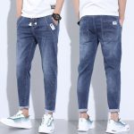 Denim Stretch Casual Men's Trousers Thin - Image 3
