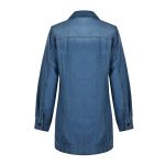 Down Jacket Loose Coat Jackets For Women Printed Tops denim - Image 3