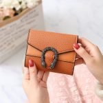 Women's Short Splicing Leather Wallet - Image 3