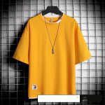 Hong Kong style loose T-shirt men - Image 10