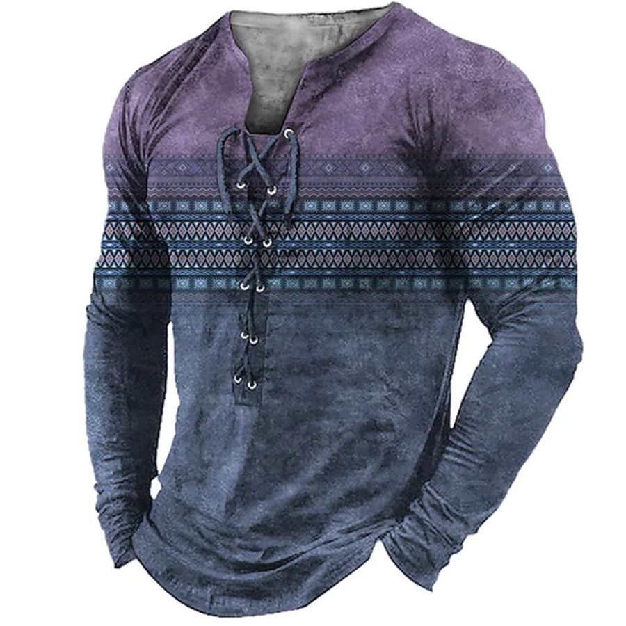 European And American Sports Long-sleeved Men's Print - Image 3