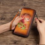 RFID Anti-theft Swiping Women's Handmade First Layer Cowhide Wallet - Image 2