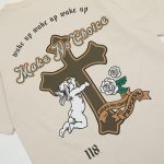 Cross Printed Cotton T-shirt For Men - Image 4