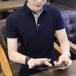 Polo Shirt For Men Casual Short Sleeve Polo Shirts Patchwork Turn-down Collar Zipper T-Shirt Summer Men Shirt Tops - Image 4