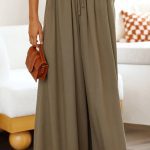 Womens Pants Wide Leg Loose Comfy Lounge Sweatpants With Pockets - Image 10