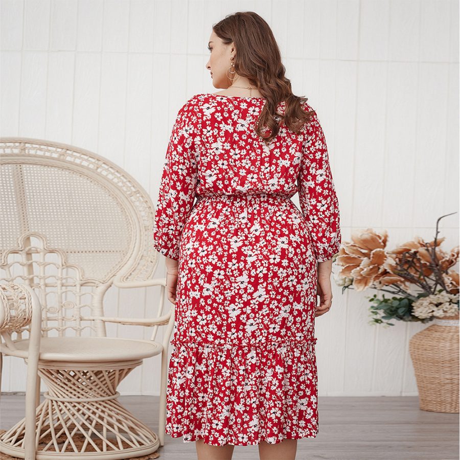 Loose sexy temperament midi dress - Image 4