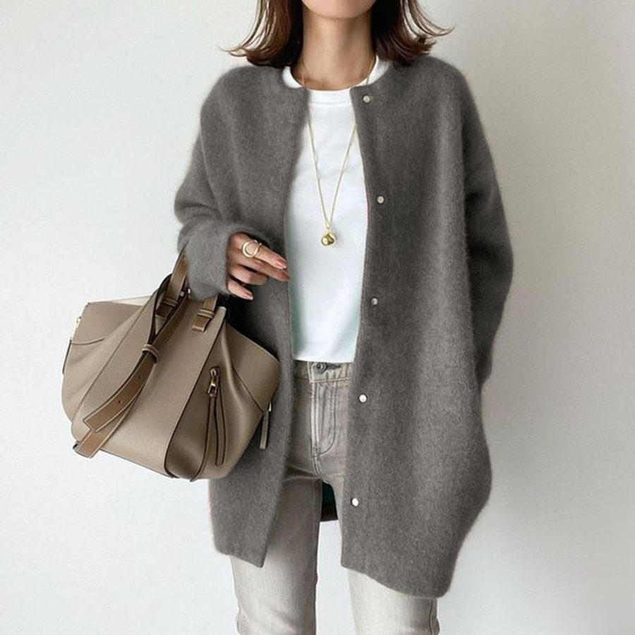 Knitted Jacket Slimming Sense Of Design Niche Loose - Image 2
