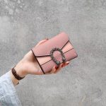 Women's Short Splicing Leather Wallet - Image 5