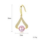 New pearl earrings with water drops - Image 4