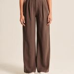 High Waist Straight Trousers With Pockets Wide Leg Casual Suit Pants For Women - Image 8