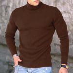 Spring Autumn And Winter Base Knitted Shirt Male - Image 8