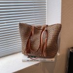 High-grade Large-capacity Woven Shoulder Bag For Women - Image 4