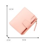 Short Multiple Card Slots Women's Wallet With Zipper - Image 6