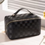 Plaid Pillow Cosmetic Bag Women's Large Capacity Portable - Image 7
