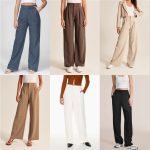 High Waist Straight Trousers With Pockets Wide Leg Casual Suit Pants For Women - Image 10