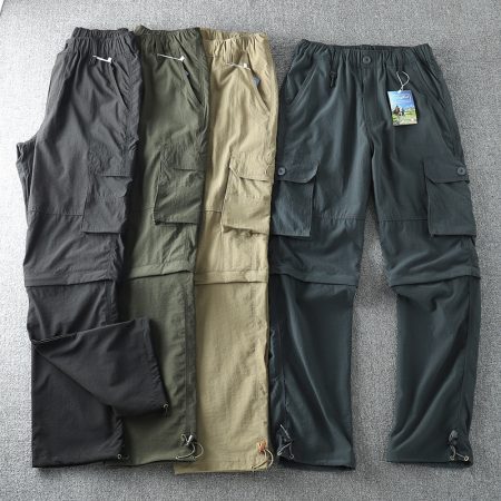 Men's Fashion Outdoor Elastic Waist Workwear Casual Pants