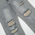 American High Street Washed Make Old Ripped Jeans Retro Slimming - Image 5