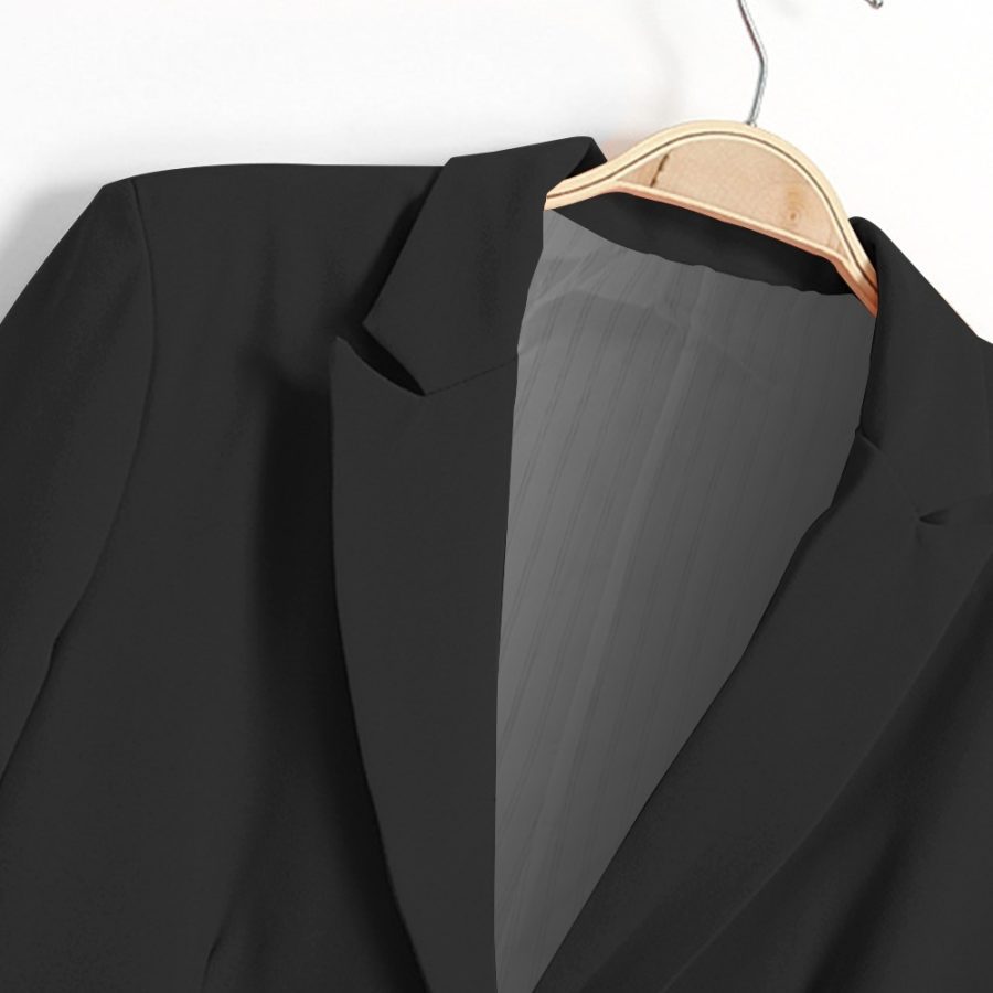 Office Ladies Black Formal Blazer Women Work Suit - Image 3