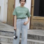 Letter printed T-shirt women white - Image 2