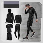 Running quick-drying basketball sports suit five-piece training suit - Image 8