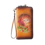 RFID Anti-theft Swiping Women's Handmade First Layer Cowhide Wallet - Image 6