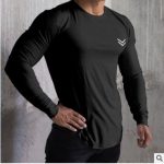 New Long Sleeve T Shirt Sport Men Gym Shirt Quick Dry Gym Fitness Training Running T Shirt Men Workout T-Shirt Bodybuilding Tops - Image 3