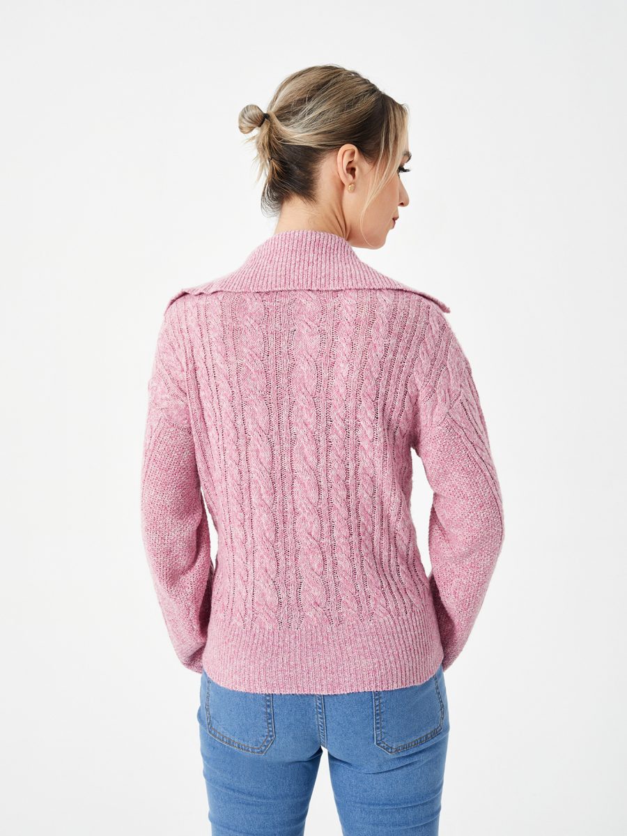 Women's Warm Casual Lapel Sweater - Image 6