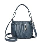 Retro Pleated Design Bucket Bag Fashion All-match Shoulder Messenger Bags For Women Handbag - Image 9