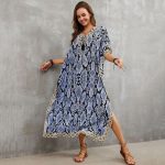 New Beach Blouse Tied Rope Holiday Blouse - Image 2