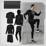 Running quick-drying basketball sports suit five-piece training suit - Image 2