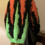 Splice Knit Thickened Crew Neck Loose Pullover Sweater - Image 3