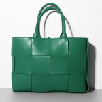 Woven Cowhide Single Shoulder Checkered Handbag - Image 6