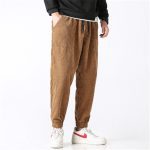 Casual Trousers Corduroy Drawstring Elastic Pants Men - Image 6