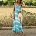 Printed Striped Plus Size Maxi Maxi Dress - Image 4