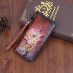 Retro Rub Colored Multiple Card Slots Long Ladies Wallet - Image 3