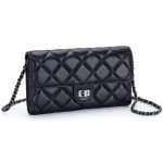 Sheepskin Large Capacity Phone Bag Embroidered Diamond Plaid - Image 2